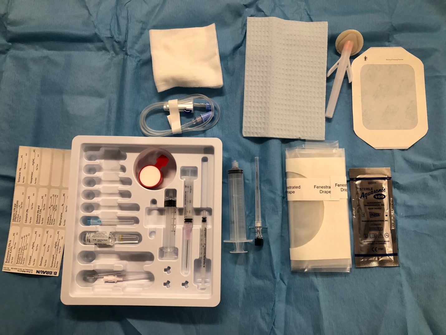 Standard nerve block tray (PENG block)