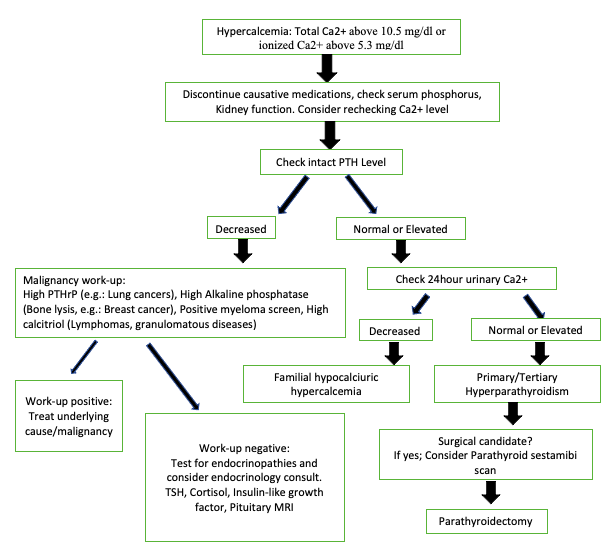 Figure 1: Evaluation of Hypercalcemia