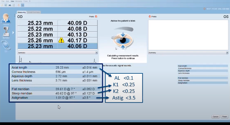 Figure 3. An example of Optical Low-Coherence Reflectometry (OLCR)