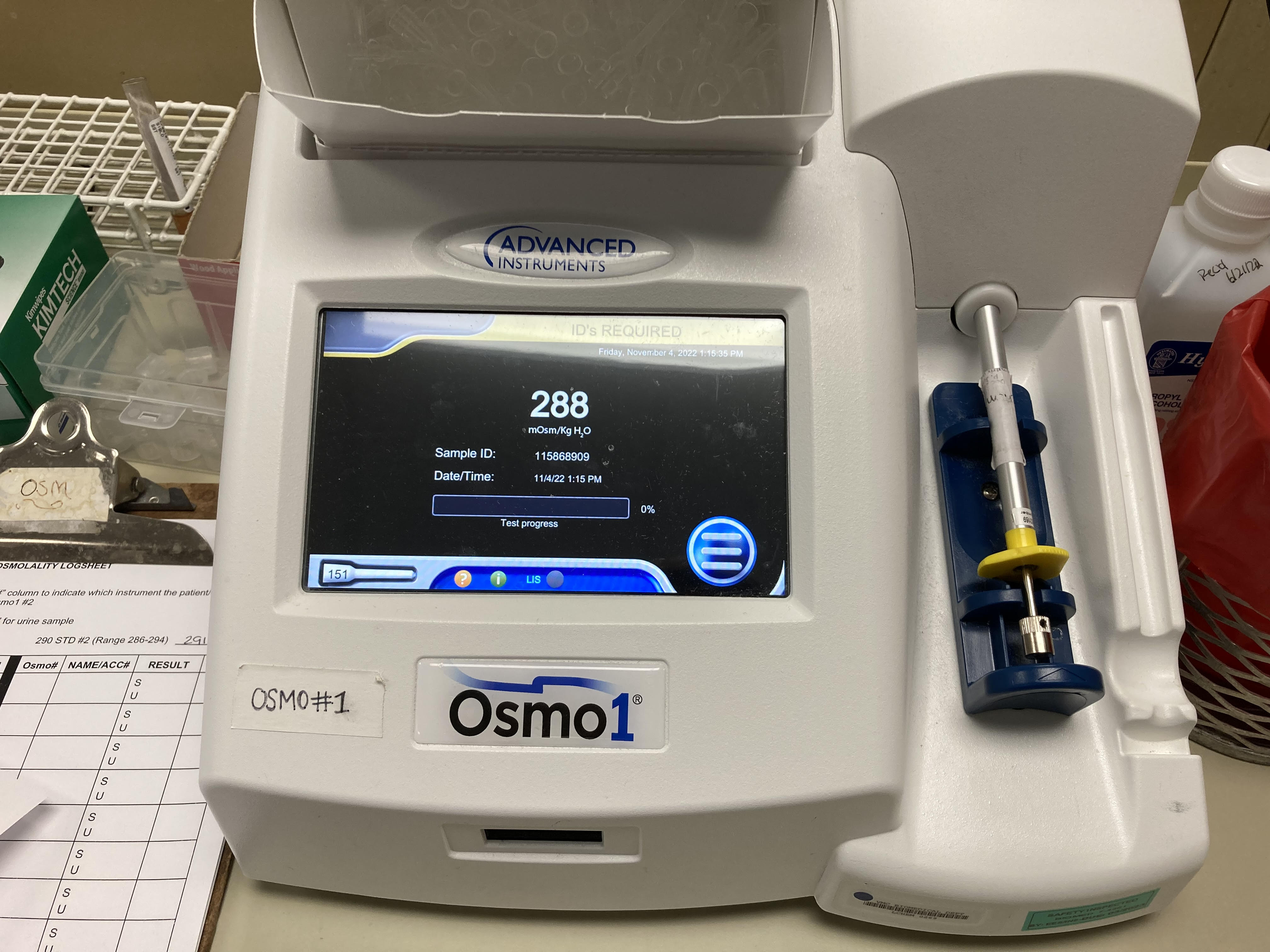 Example of a laboratory osmometer (Osmo1)